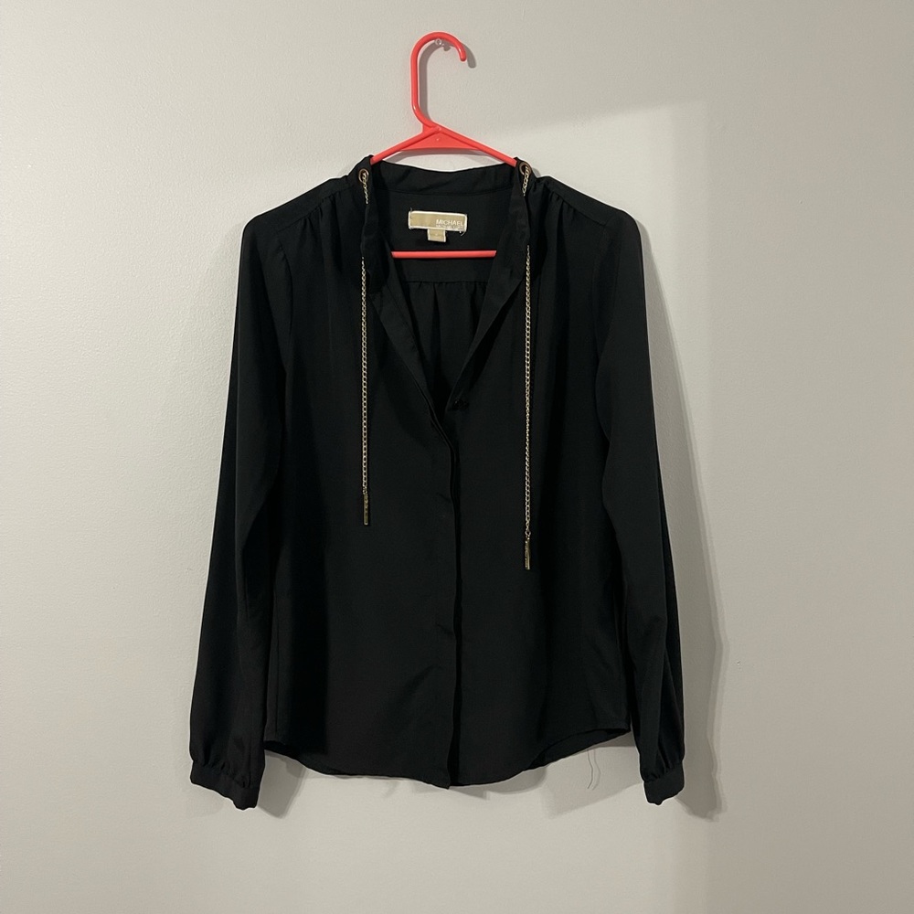 Michael Kors Women Chain Necklace Blouse Small